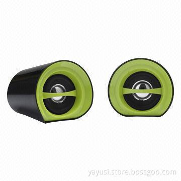 2.0CH Computer Speakers, 50-18,000Hz Frequency Responses, Sized 75 x 80 x 80mm